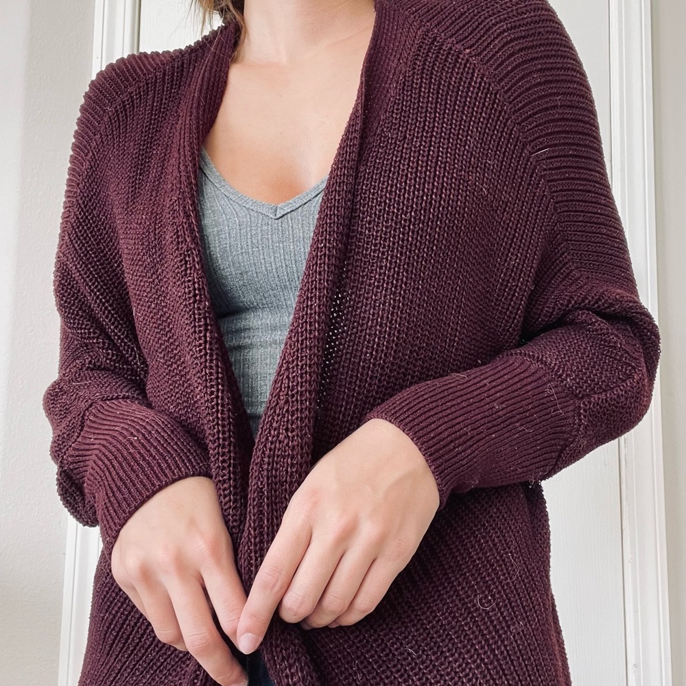 Maroon Cardigan - Picture 2 of 2